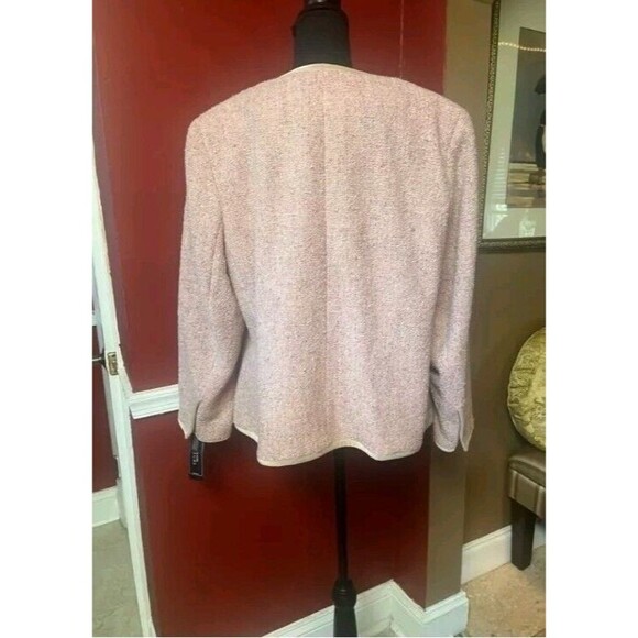 NWT Jones New York Collection Womens V-Wool 18W Suit Pink Copenhagen Blazer $199 - Picture 10 of 16